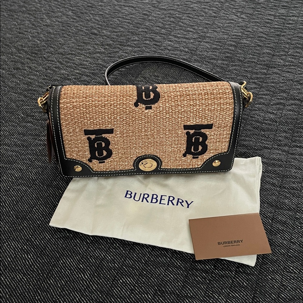 Burberry Black and Tan Freya Crossbody Bag - Picture 8 of 12